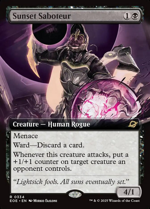Sunset Saboteur - Extended Art (Foil)