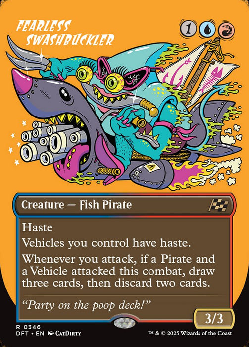 Fearless Swashbuckler - Borderless - Inverted (Foil)