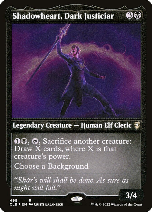 Shadowheart, Dark Justiciar - Etched - Inverted - Legendary - Etched (Foil)
