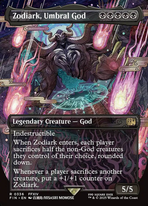 Zodiark, Umbral God - Borderless - Full Art - Legendary - Inverted (Foil)