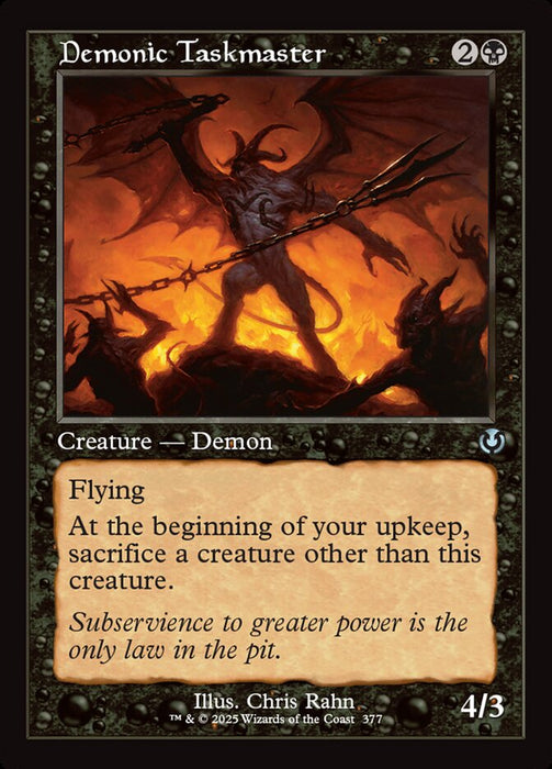 Demonic Taskmaster - Retro Frame (Foil)