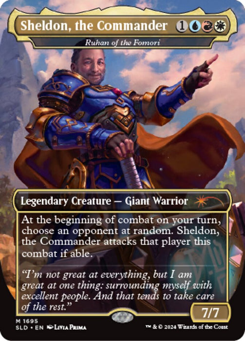Sheldon, the Commander - Ruhan of the Fomori - Borderless - Full Art - Legendary - Inverted