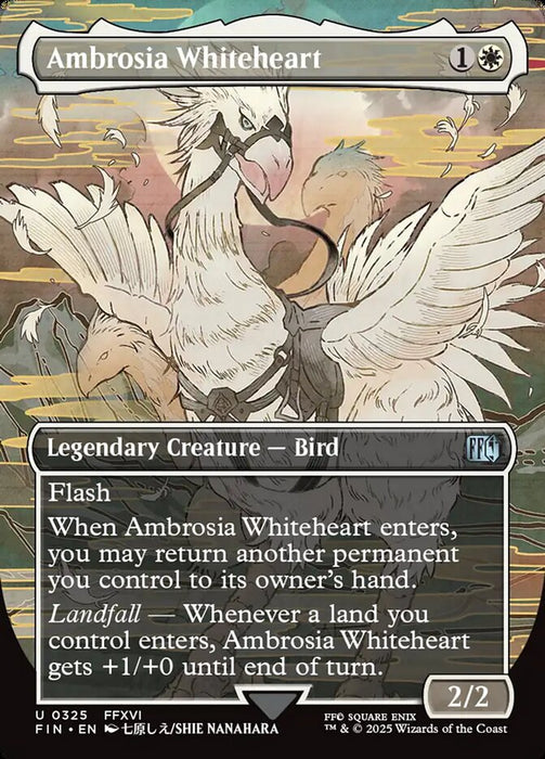 Ambrosia Whiteheart - Borderless - Full Art - Legendary - Inverted (Foil)