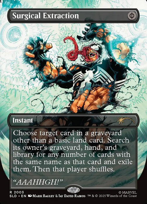 Surgical Extraction - Borderless - Full Art - Inverted (Foil)