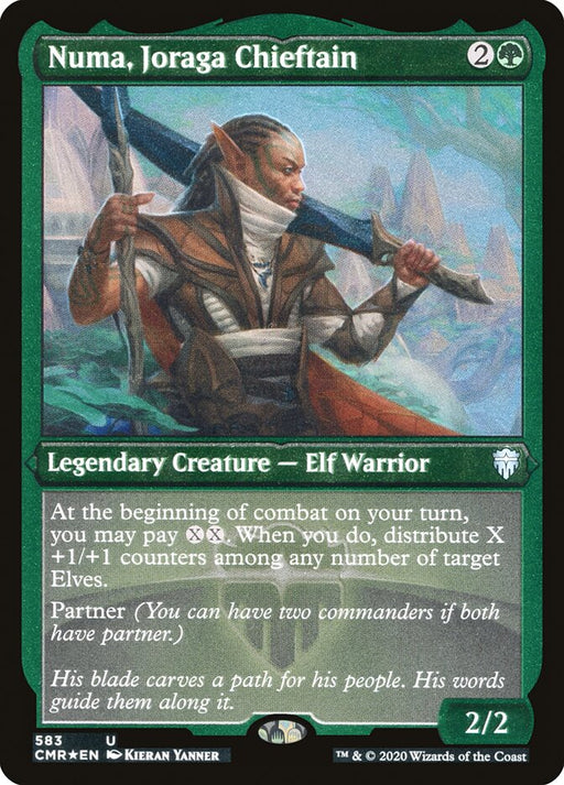 Numa, Joraga Chieftain - Etched - Inverted - Legendary - Etched (Foil)