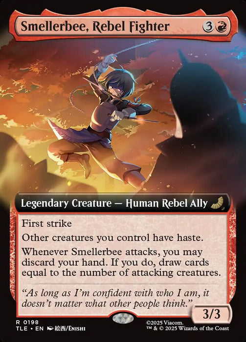 Smellerbee, Rebel Fighter - Extended Art - Legendary