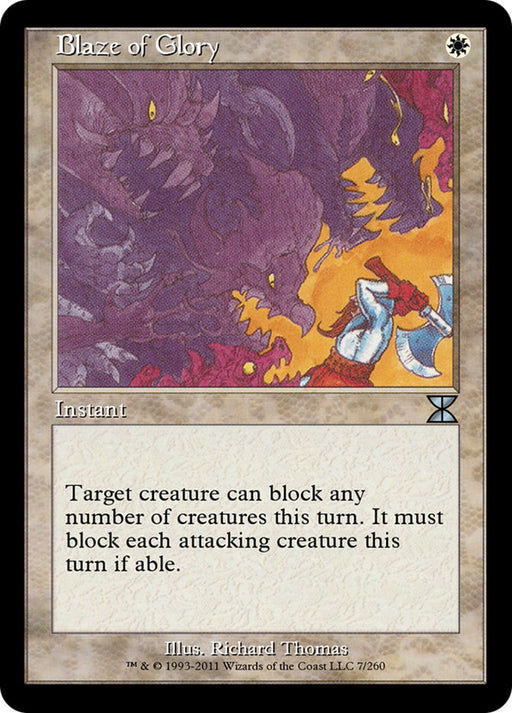 Blaze of Glory - Retro Frame (Foil)