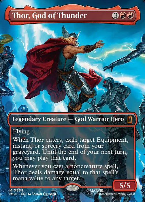 Thor, God of Thunder - Borderless - Inverted - Legendary (Foil)