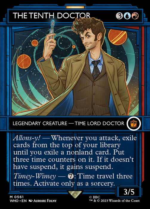 The Tenth Doctor - Borderless - Inverted - Legendary - Showcase (Foil)