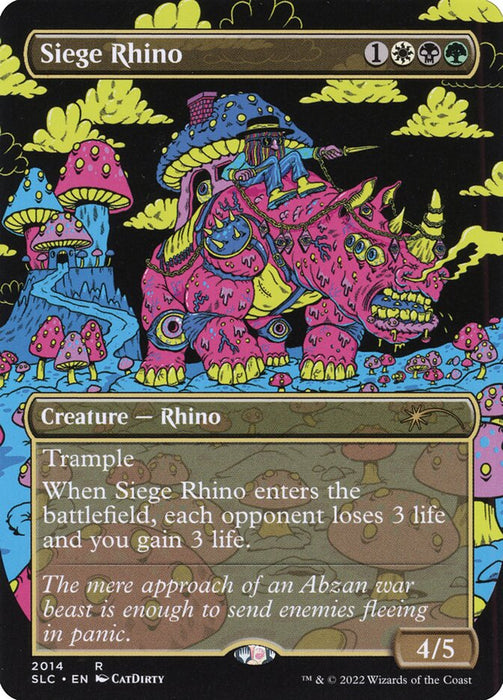Siege Rhino - Borderless - Full Art - Inverted (Foil)