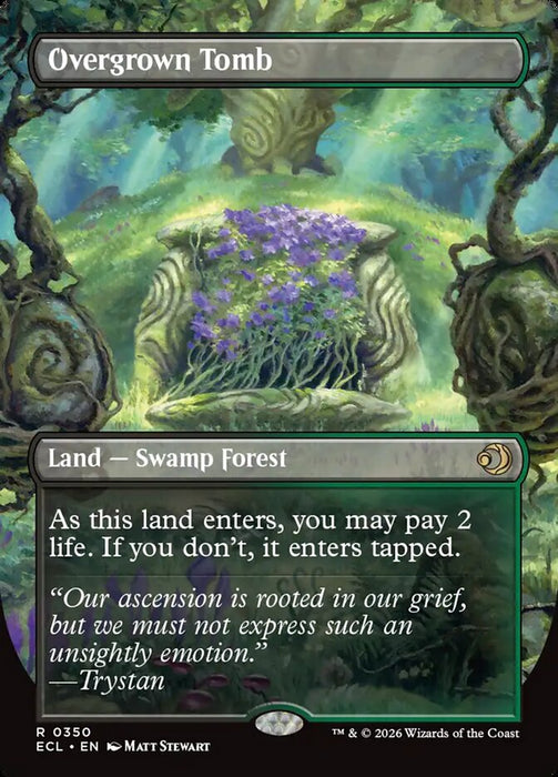Overgrown Tomb // Overgrown Tomb - Borderless - Full Art - Inverted (Foil)