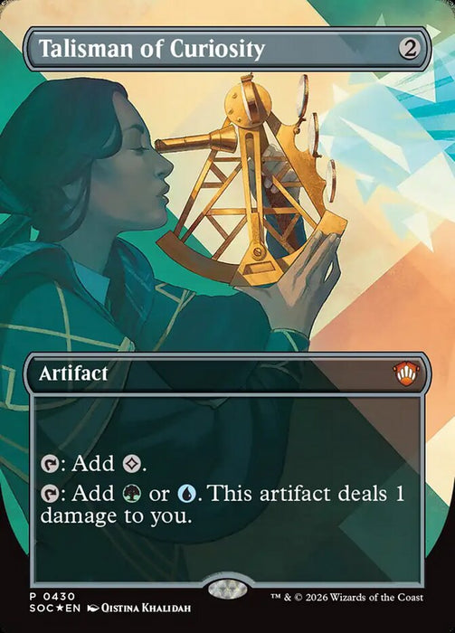Talisman of Curiosity - Borderless - Full Art - Inverted (Foil)