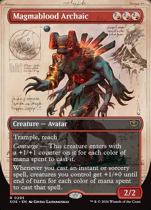 Magmablood Archaic - Borderless - Full Art - Inverted - Showcase