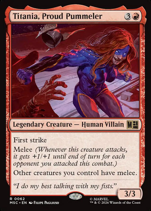 Titania, Proud Pummeler - Legendary - Surge Foil