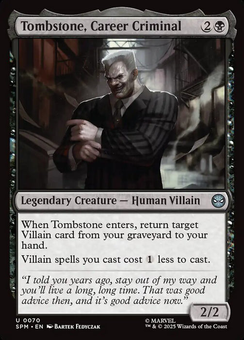 Tombstone, Career Criminal - Legendary (Foil)