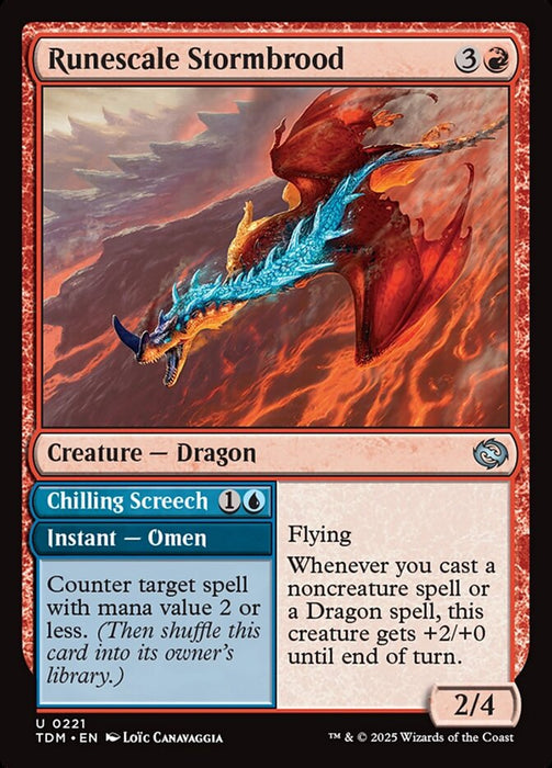 Runescale Stormbrood // Chilling Screech (Foil)