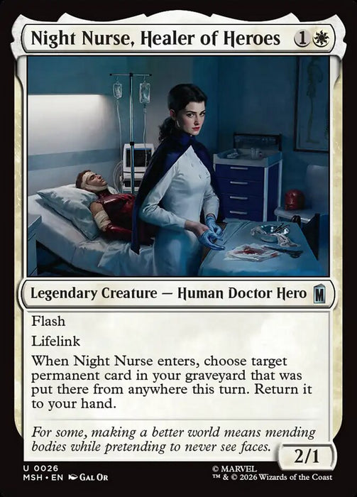 Night Nurse, Healer of Heroes - Legendary (Foil)