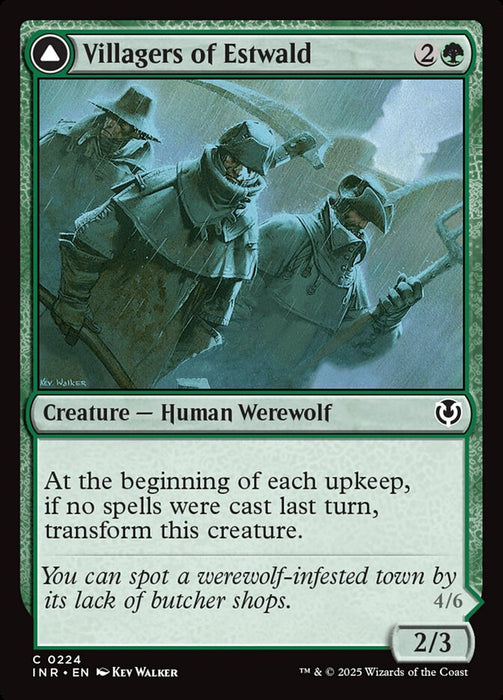 Villagers of Estwald // Howlpack of Estwald (Foil)