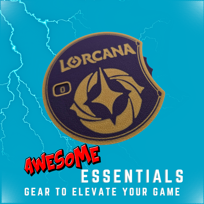 Lorcana Life counters Round and Flat Purple and Gold : Awesome Essentials