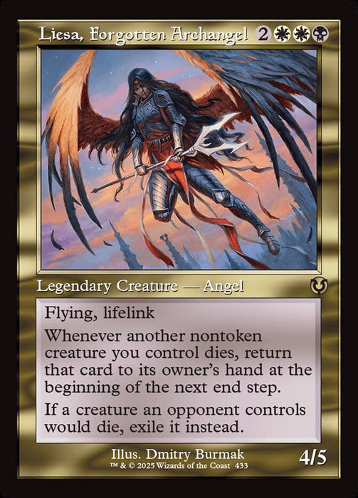 Liesa, Forgotten Archangel - Retro Frame - Legendary (Foil)