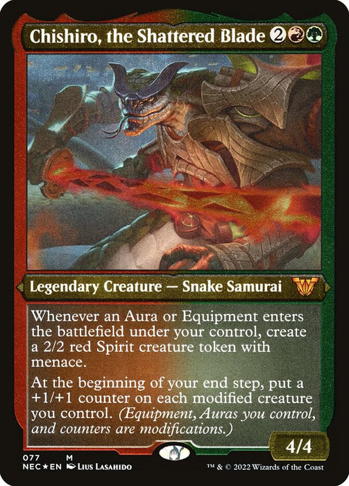 Chishiro, the Shattered Blade - Etched - Inverted - Legendary - Etched (Foil)