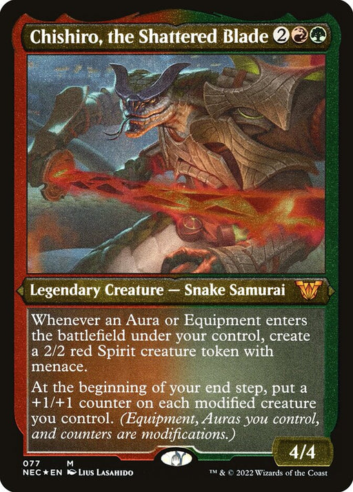 Chishiro, the Shattered Blade - Etched - Inverted - Legendary - Etched (Foil)