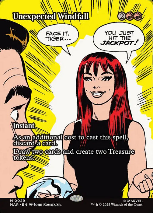 Unexpected Windfall - Borderless - Full Art - Inverted