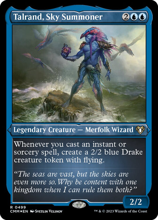 Talrand, Sky Summoner - Etched - Inverted - Legendary - Etched (Foil)