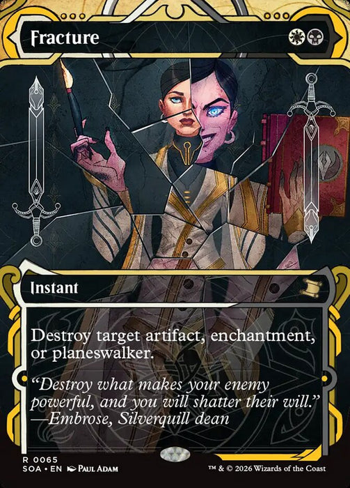 Fracture - Borderless - Inverted - Showcase (Foil)