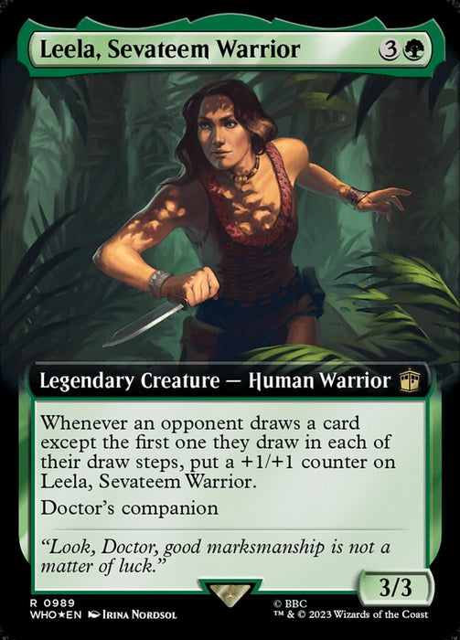 Leela, Sevateem Warrior - Extended Art - Legendary - Surge Foil (Foil)