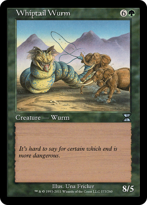 Whiptail Wurm - Retro Frame (Foil)