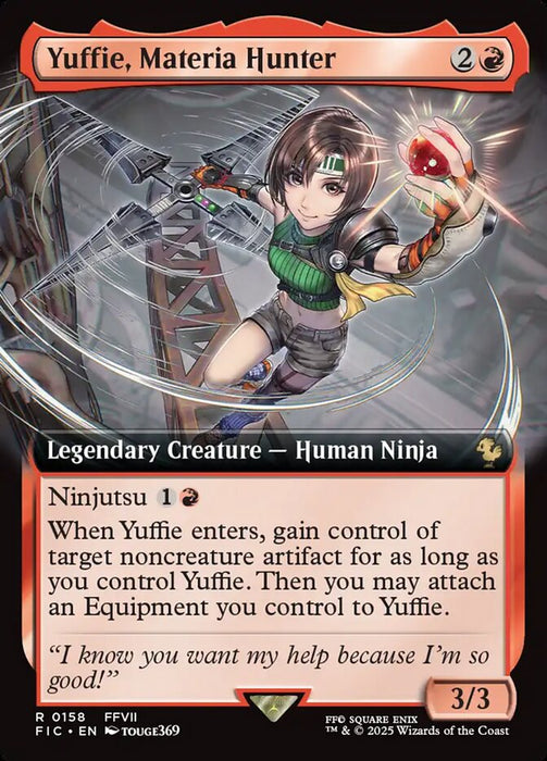 Yuffie, Materia Hunter - Extended Art - Legendary (Foil)