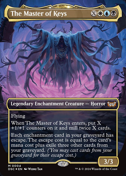 The Master of Keys - Borderless - Full Art - Enchantment - Inverted - Legendary