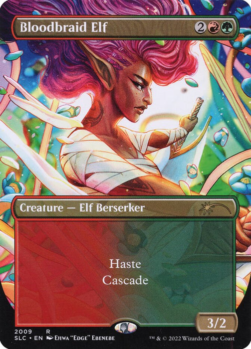 Bloodbraid Elf - Borderless - Full Art - Inverted