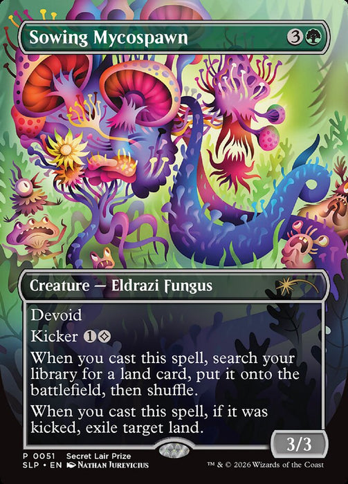 Sowing Mycospawn - Borderless - Full Art - Inverted (Foil)