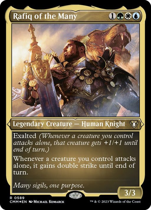 Rafiq of the Many - Etched - Inverted - Legendary - Etched (Foil)