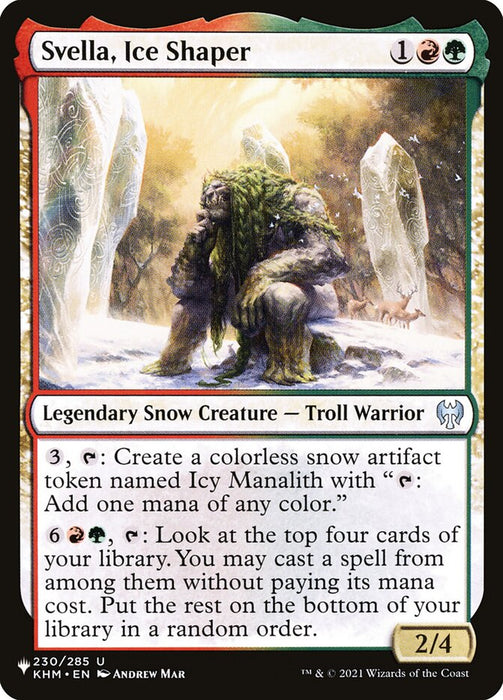 Svella, Ice Shaper - Legendary - Snow