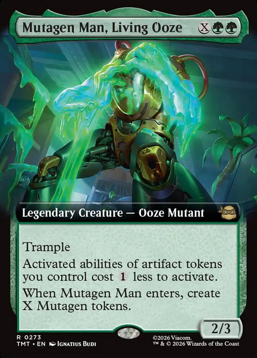 Mutagen Man, Living Ooze - Extended Art - Legendary