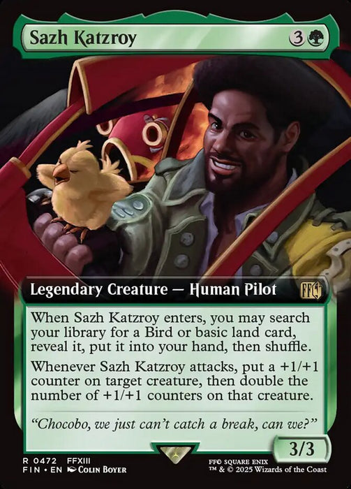 Sazh Katzroy - Extended Art - Legendary