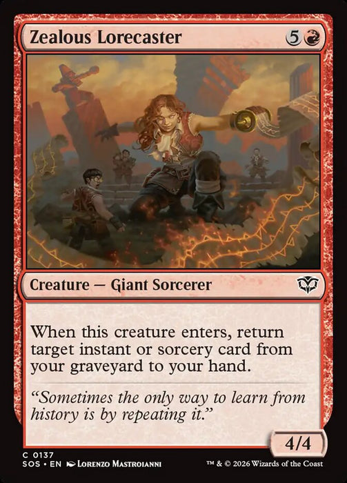 Zealous Lorecaster (Foil)