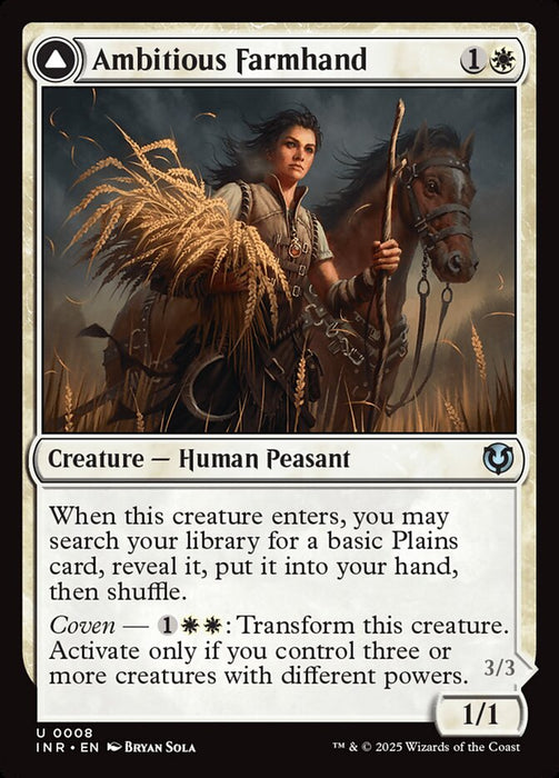 Ambitious Farmhand // Seasoned Cathar (Foil)