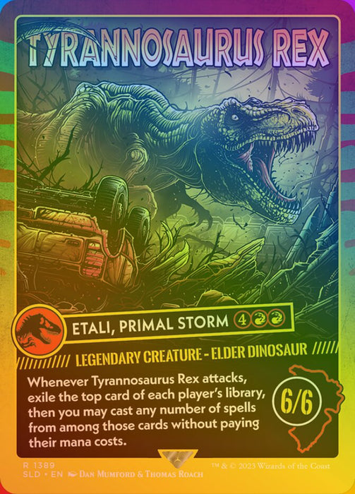 Tyrannosaurus Rex - Etali, Primal Storm - Borderless - Full Art - Legendary (Foil)