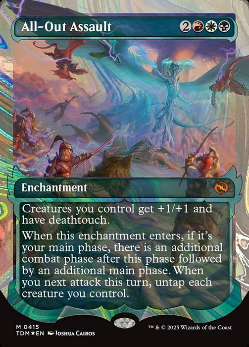 All-Out Assault - Full Art - Showcase - Enchantment - Inverted (Foil)