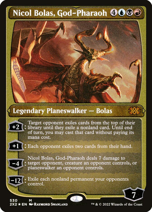 Nicol Bolas, God-Pharaoh - Etched - Inverted - Etched (Foil)