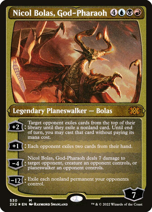 Nicol Bolas, God-Pharaoh - Etched - Inverted - Etched (Foil)