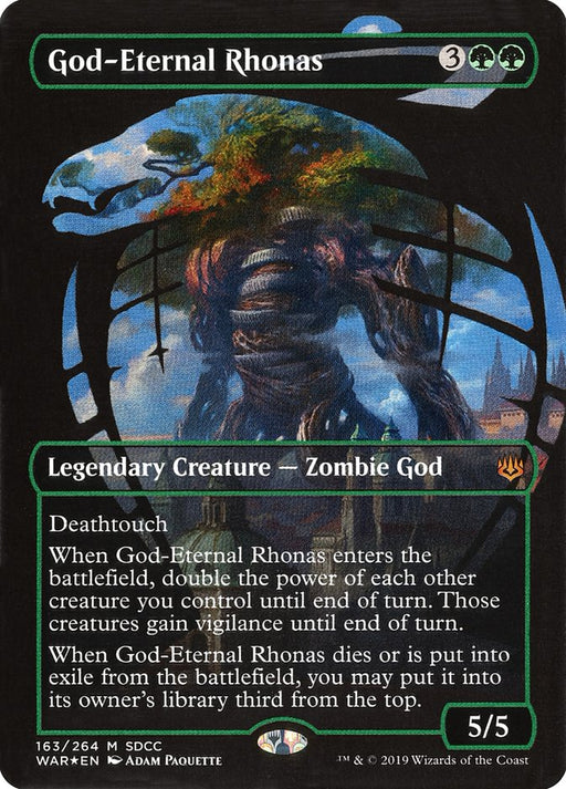 God-Eternal Rhonas - Borderless - Full Art - Inverted - Legendary