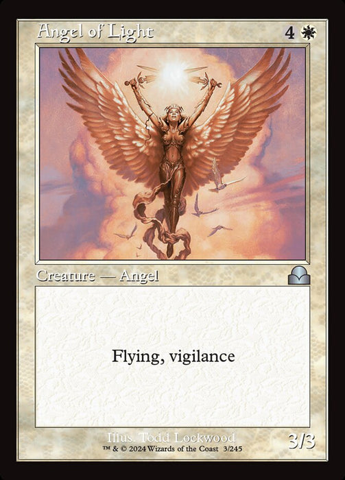 Angel of Light - Retro Frame