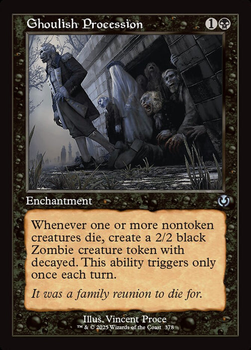 Ghoulish Procession - Retro Frame - Enchantment (Foil)