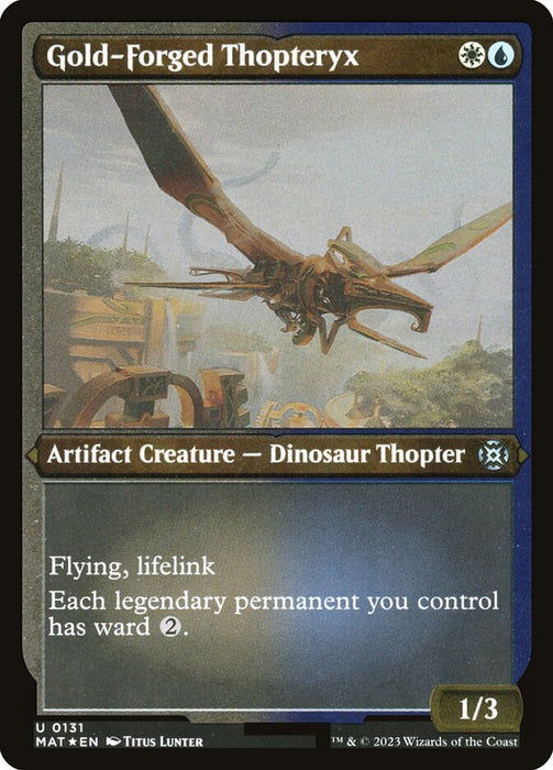 Gold-Forged Thopteryx - Etched - Inverted - Etched (Foil)