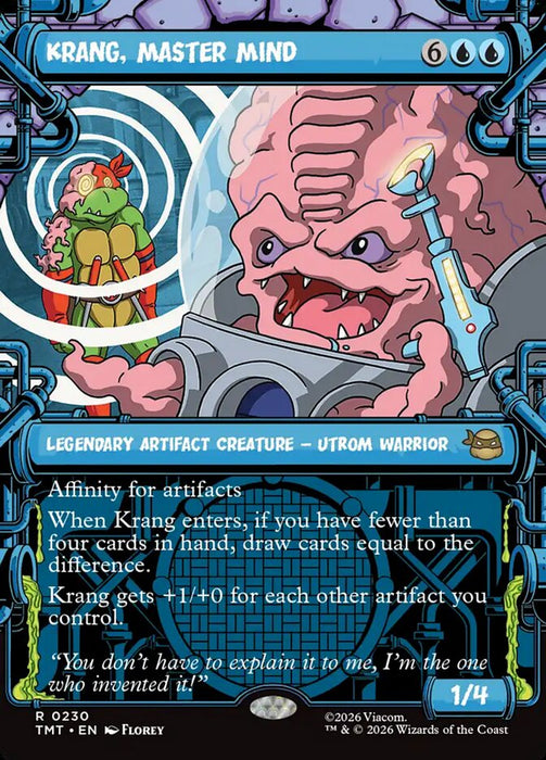 Krang, Master Mind - Borderless - Inverted - Legendary - Showcase (Foil)